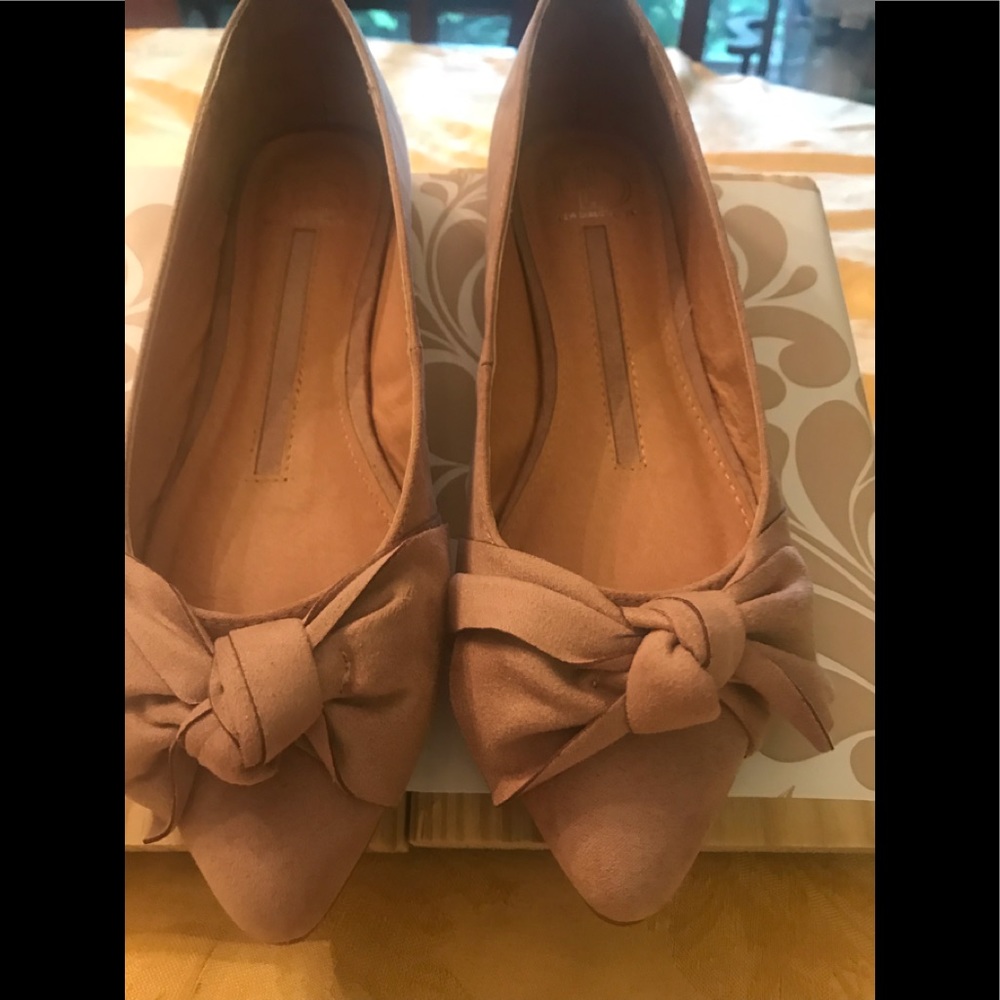 New Direction Blush colored, dressy flats, 7.5